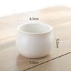 Vaso de Flor de Porcelana Branca Carnosa Simples Criativo Branco Vaso de Planta Envasada de Interior de Grande Diâmetro Vaso de Flor Carnosa