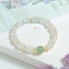 Pulseira de jade dourado natural de Xinjiang, gema de jade claro, pulseira multi-anel de jade, fornecimento de bem-estar ao vivo, pulseira de jade, joia
