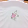 Accesorios para Joyería DIY de Cristal de Circonita de 14K Cuentas Espaciadoras de Estrella Doble Estrella Colgante para Collar de Perlas