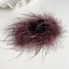 Elegante Presilha de Pena Cinza, Exquisita Presilha Tiburón Estilo Fada na Parte de Trás da Cabeça para Mostrar Volume do Cabelo, Acessório de Cabeça Versátil e Fashion
