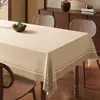 Toalha de Mesa de Luxo Leve de Alta Qualidade Impermeável e à Prova de Óleo Estilo Retro Americano Dopamina Tapete para Mesa de Jantar Estilo Ins Toalha de Mesa para Mesa de Centro