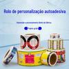 Rolo Autoadesivo Personalizado Papel para Etiqueta de Máquina Fundo Glassine PVC Colorido Adesivo Autoadesivo Fabricante Logotipo Impresso