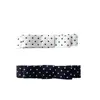 Accesorios de Lazo de Tela de Doble Capa con Lunares Blancos y Negros DIY para Bolsos, Zapatos, Flores, Sombreros, Accesorios de Ropa