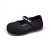 Zapatos Mary Jane para niña, anti-patadas, piel dulce con perlas, colección nueva primavera/otoño 2026, zapatos de princesa de suela blanda, planos de punta baja