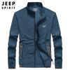 JEEP SPIRIT verão casual moda masculina gola alta casaco fino masculino 5201