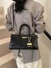 Bolso Cruzado de Mujer con Textura de PU Transfronterizo para Viaje Diario, Bolso de Mano de Color Sólido, Bolso Cruzado para Mujer, Nuevo Modelo de Invierno 2024
