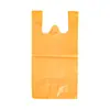 Sacolas plásticas baratas para compras de supermercado exportadas para África, Sudeste Asiático, América do Sul e Europa, disponíveis em azul, verde, vermelho e amarelo