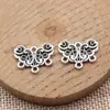 18Xmm 1.g Plata Antigua DIY Accesorios Retro Conectores para Pendientes
