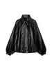 Comercio exterior transfronterizo ropa de mujer, nuevo estilo de otoño, moda europea y americana chaqueta de aviador efecto piel 2969241