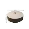 Mesa de Centro Redonda de Pizarra para Sala de Estar, Mesa Negra Minimalista Moderna de Lujo Ligero para Varios Tamaños, Minimalista Italiano Metabo
