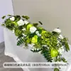 Mesa Cascata Tendência Flores Casamento Flores de Rosa Hotel Decoração de Noivado Lado da Cama Flores Artificiais Festa de Aniversário Arranjo de Flores Longo