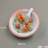 Souvenirs Culturales y Turísticos de Quanzhou Comida Simulada Resina Creativa Receta Imán para Refrigerador