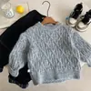Suéter de Invierno Kino Tejido Grueso para Niños Ropa Infantil de Huzhou Zhili Estilo Coreano Versátil Parte Superior y Accesorios