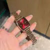 Reloj cuadrado de lujo para mujer con incrustaciones de diamantes, moderno y versátil, adecuado para ir al trabajo, reloj de cuarzo impermeable, producto popular transfronterizo en la cadena de suministro de transmisión en vivo