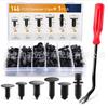 146 PCs encaixotado fivela universal tronco farpado tampa fivela rebite de teto de nylon pára-choques Titular