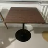 Mesa de Jantar Quadrada Branca Simples Moderna para Casa Apartamento Pequeno Loja de Chá com Leite Cafeteria Recepção de Negociação Varanda Mesa Redonda