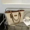 Bolso Tote de Paja Tejida de Verano de Gran Capacidad 2025 Nuevo Estilo Japonés Simple Pequeño Fresco Bolso Tejido Bolso de Hombro para Estudiante Universitario
