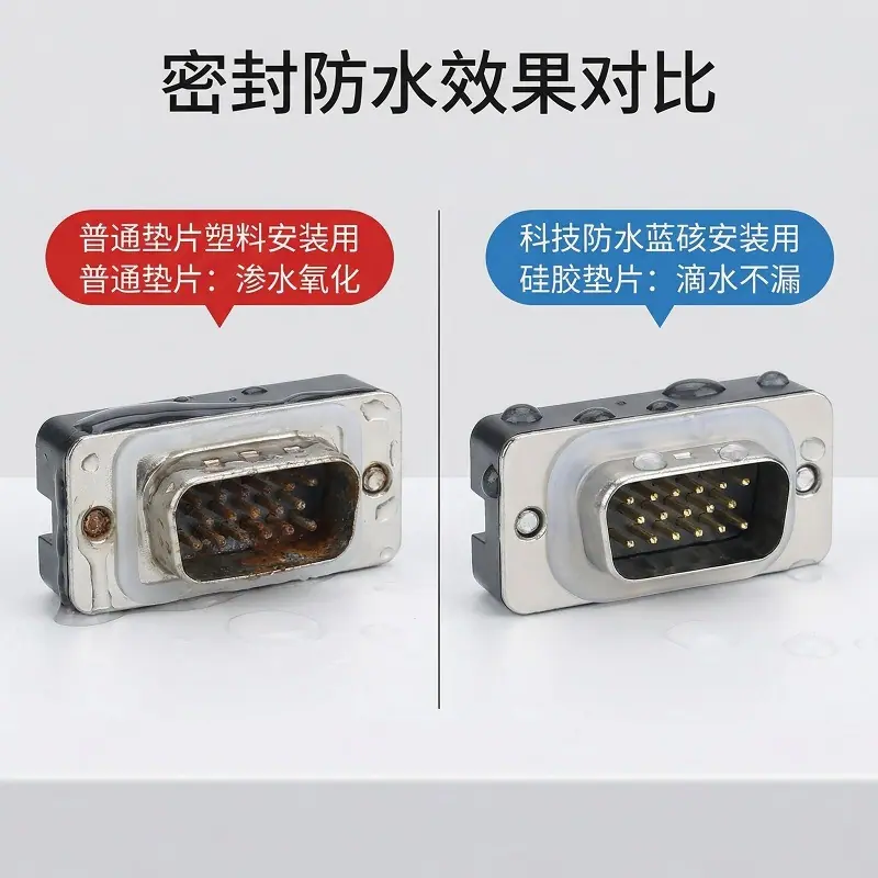 效果对比图_ 定制硅胶圆环垫圈 密封食品级硅胶垫片透明防滑防