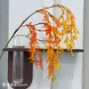 Flores artificiales con espigas de arroz colgantes y frutos de mijo, nuevo modelo de goma blanda, para arreglos florales de pared, decoración de bodas, decoración del hogar, transfronterizo