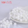 Bola de lã 0,8-3,0 cm cor bola de pelo alta elasticidade bola de pelúcia poliéster brinquedo artesanal para jardim de infância acessórios de vestuário