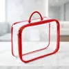 Bolsa de Almacenamiento para Colcha de Algodón Envuelto en Cable de PVC, Manta, Colcha de Aire Acondicionado, Bolsa de Empaque Portátil de Plástico con Cremallera, Plegable Transparente