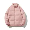 Nova Jaqueta de Algodão Grossa Casual Outono/Inverno 2026 Estilo Coreano Solta Cor Sólida Casaco de Algodão Jaqueta Puffer