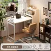 Mesa dobrável e estante integradas para uso doméstico, mesa de computador multifuncional, bancada de trabalho, mesa de jantar simples para apartamentos pequenos e moradias alugadas