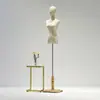 Mannequins de Vitrine para Loja de Roupas, Meio Corpo Feminino para Vestido de Noiva, Suporte de Exibição, Mannequim Feminino de Corpo Inteiro, Prateleira