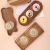 Tabla de cortar de madera de acacia estilo japonés transfronteriza Tabla de cortar pequeña Bandeja para cafetería Plato de cena de madera maciza Tabla resistente al calor Bandeja para alimentos