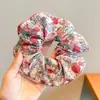 Scrunchie de Alta Qualidade Estilo Coreano para Mulheres, Elástico de Cabelo com Laço de Tecido da Moda, Acessório de Cabelo Corda para Coque Doce e Fofo