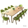 Mesa Retangular Minimalista Nórdica para Apartamentos Pequenos, Mesa de Jantar para Casa, Mesa e Cadeiras de Jantar para Apartamento Alugado, Mesa de Reunião, Mesa Simples
