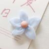 Tela de colores dulces flor de cinco pétalos puntiagudos DIY seersucker accesorios para el cabello cuerda para el pelo corsage accesorios para ropa bolsa calcetines