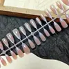 Atacado do Fabricante Pontas para Nail Art, Adesivos de Unha Doces e Elegantes que Realçam a Pele, Conjunto de 30 Peças com Tiras Codificadas, Unhas Usáveis Personalizadas