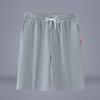 Pantalones cortos de algodón y lino para hombre, de verano, finos, de algodón chino, de cinco puntos, para playa, informales, blancos, para el hogar
