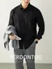 [Contiene Lana de Oveja + Modal] Camisa de Manga Larga de Color Puro, Lujosa y Amigable con la Piel para Hombre, Versátil y con Caída para Uso en Negocios