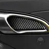 Adecuado para 16-24 Porsche 718 Piezas de Modificación Interior de Fibra de Carbono Pegatinas Decorativas para el Hueco Interior de la Puerta Accesorios para el Coche