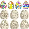 Decorações de Natal Vazadas de Madeira Artesanato de Madeira em Branco Não Processado DIY para Fazer Decorações Penduradas de Inverno