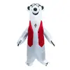 Disfraz de Oso Polar Inflable para Mascota de Halloween y Navidad, Disfraz Divertido de Oso de Dibujos Animados para Adultos, Accesorios para Eventos y Actuaciones