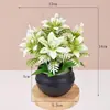 Plantas en maceta de planta verde artificial, plantas verdes artificiales minimalistas nórdicas, plantas en maceta para escritorio de oficina, accesorios de fotografía, bonsái de planta verde pequeño