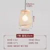 Nuevo Lámpara de Techo Tejida de Bambú Linterna Zen para Sala de Té Restaurante Restaurante de Hot Pot Casa de Huéspedes Lámparas Japonesas Creativas del Sudeste Asiático