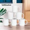 Taza de cerámica para transferencia de calor 11 oz taza con recubrimiento 15 oz grado AAA exportación sublimación taza de sublimación