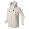 Chaqueta tres en uno del mismo modelo de Luotuo para hombre, carcasa rígida impermeable y cortavientos, adecuada para mujeres menudas, chaqueta deportiva para exteriores y montañismo