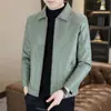 Chaqueta de Cuero de Lujo Ligero para Hombre 2025 Nueva Ropa de Cuero PU para Hombre Chaqueta de Cuero Casual de Negocios con Solapa para Primavera y Otoño
