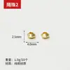 Cuentas Redondas Roscadas con Preservación de Color Oro de 14K Cuentas Pequeñas de Oro DIY Pulsera Collar Accesorios de Joyería con Cuentas Cuentas Sueltas