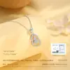 Collar de Plata de Ley con Calabaza de Gipsofila para Mujer, Lujo Accesible, Cadena de Clavícula Versátil de Nicho S925, Regalo de Cumpleaños para Novia
