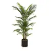 Planta Grande de Simulação Palmeira Areca Planta em Vaso Decoração de Sala de Estar Interna Samambaia Rabo de Peixe de Chão Planta Verde Falsa Ornamento Bonsai