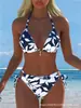 Bikini Sexy de Dos Piezas Transfronterizo Europeo y Americano Nuevo de Verano 2027 Traje de Baño de Moda para Mujer Ropa de Baño para Vacaciones en la Playa Mujer