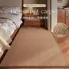 Alfombra de noche imitación sisal 2026 nueva, resistente a la suciedad, lavable a máquina, estilo vintage, adecuada para sala de estar y dormitorio, imitación de rascador para gatos, se puede cortar a medida