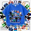 Nova camiseta infantil de manga curta Roblox Animal Hospital top da moda