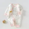 Macacão de bebê 59 primavera e outono algodão fino roupa de bebê macacão de bebê quente para recém-nascidos roupa de bebê para primeiro mês